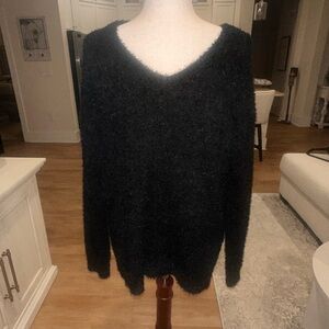 New Directions Black V-Neck Sweater